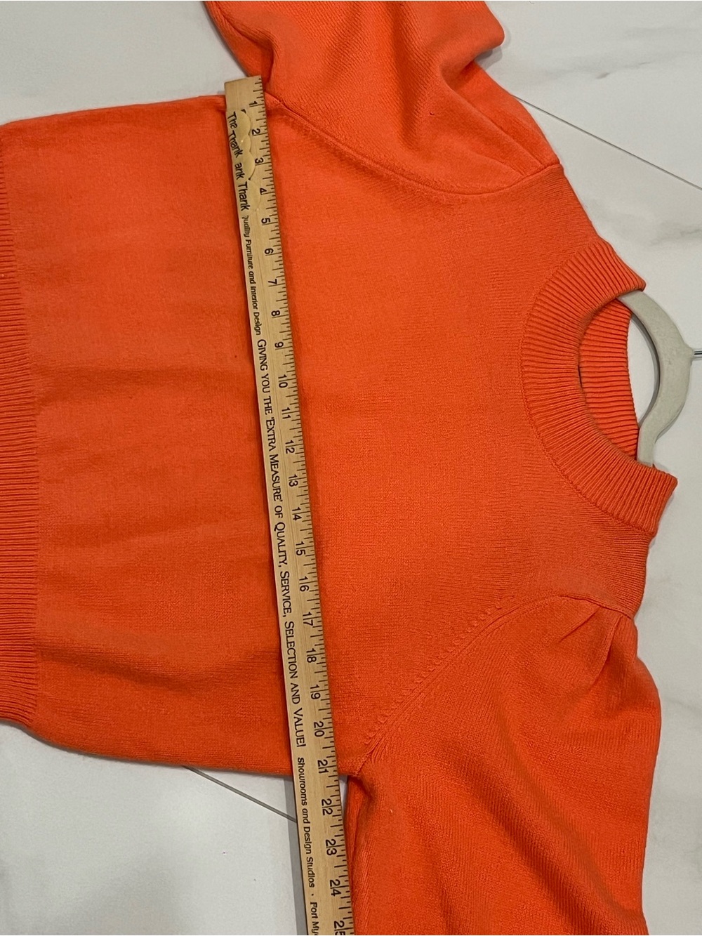 French Connection Coral Crewneck Sweater with Puff Shoulders - Picture 9 of 9